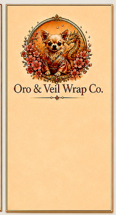 Oro and Veil Wrap Co Notepad, 3qty, printed/shipped