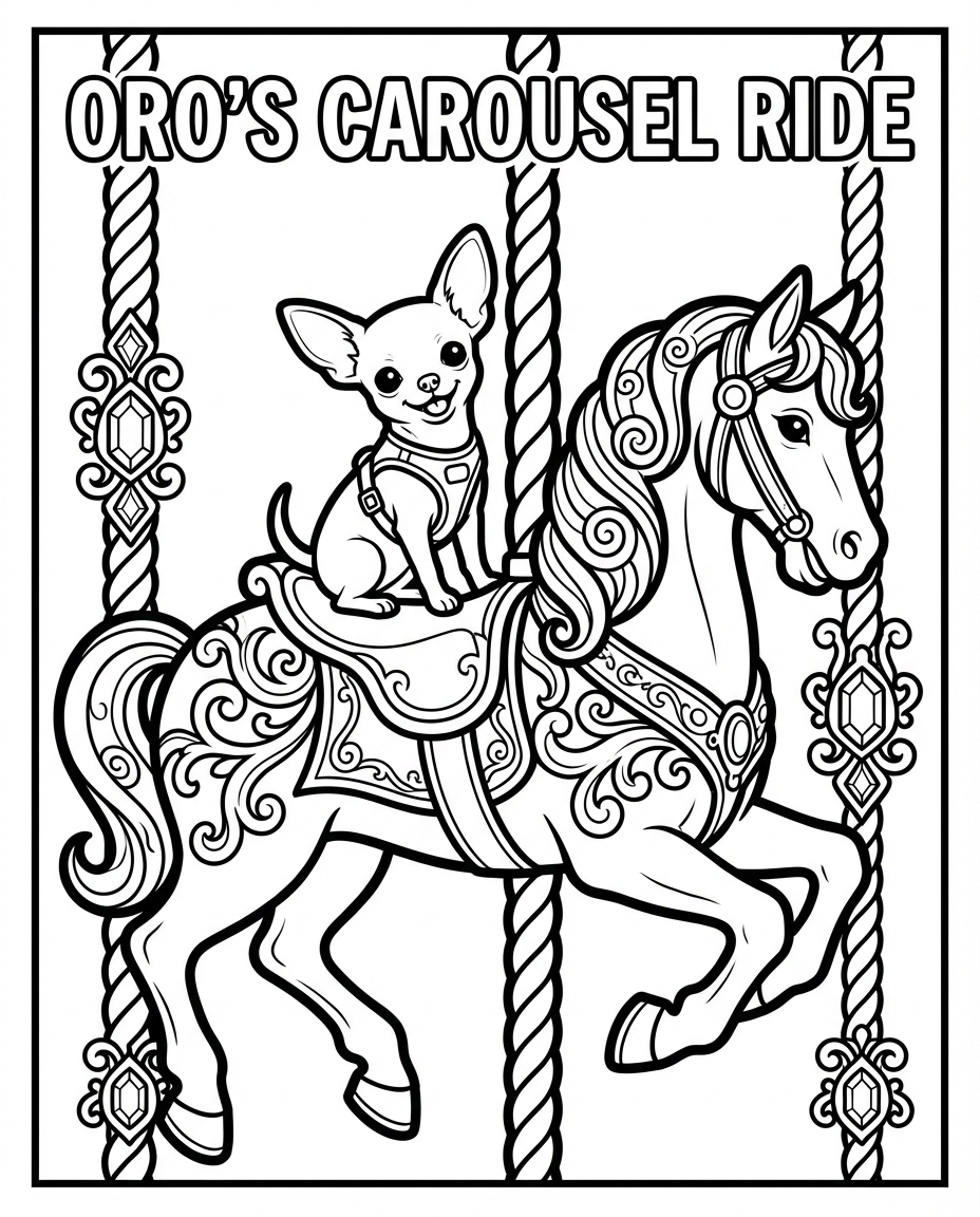 Oro's Adventures coloring pages, 10, digital download